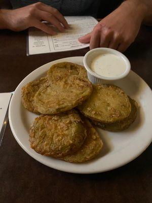 Fried green tomato appetizer