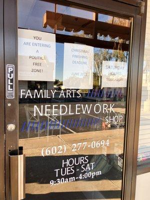 Family Arts Needlework Shop