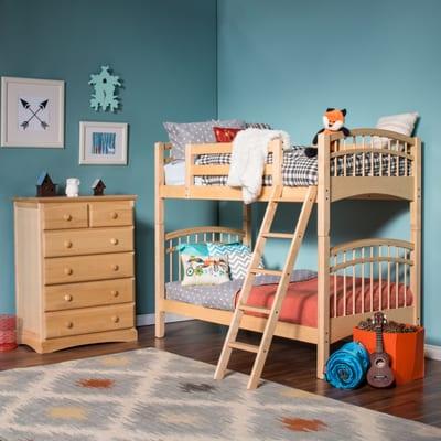 The McKenzie bunk bed and dresser