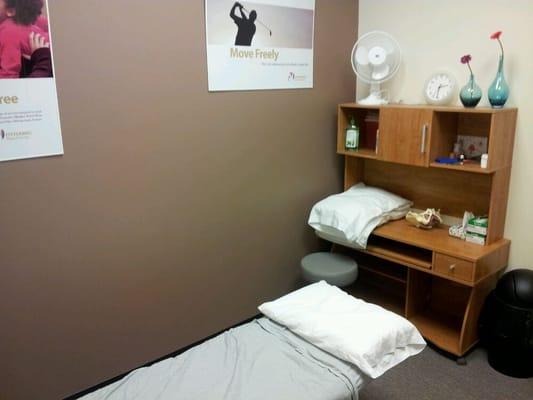 Private room for women's PT therapy.