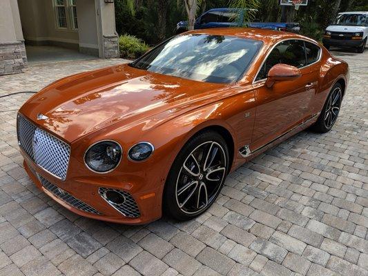 This 100 year anniversary Bentley gets detailed every 2 weeks at the house.