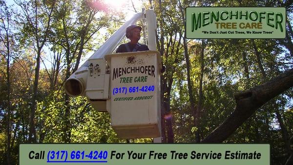 Contact Menchhofer tree care for your tree service needs in Indianapolis today!