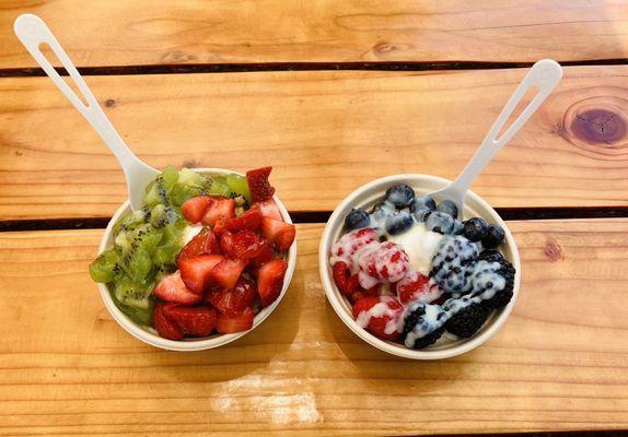 Strawberry Kiwi Bowl & The Wild Berry Bowl