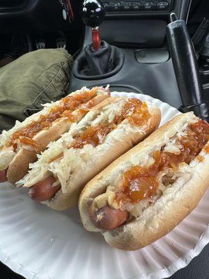 Sizzling up the streets, one dog at a time! Our hot dog truck serves up classic favorites and gourmet delights, made with lov...