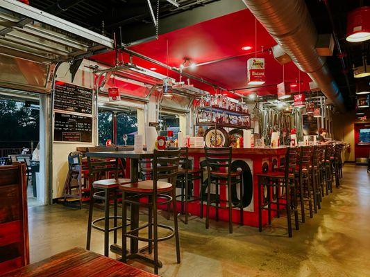 Upstairs bar and dinning area