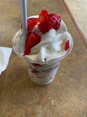 Fresas con crema