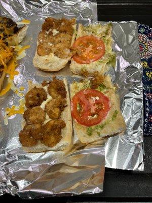 "Ok" shrimp poboy