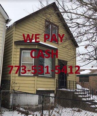 We buy houses for cash in Chicago from house owners just like you!  We're your #1 home buyer for properties in various conditions and situat