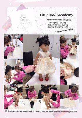 Little JANE Academy - American Girl Outfit Custom Design Classes