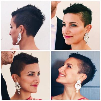 Here's a cut from a few months ago -- I asked Rachel for a super short cut that was a bit edgy. She nailed it!