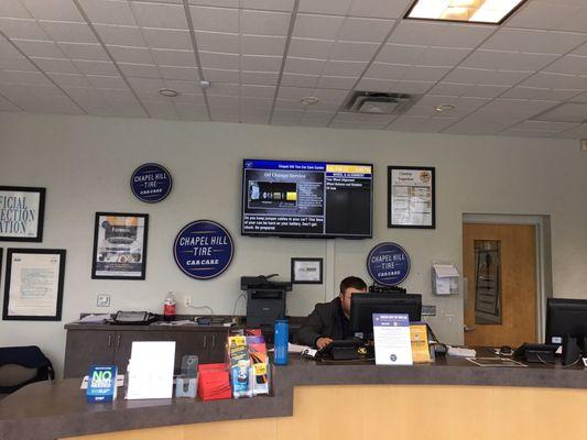 Front desk - where the customer service magic happens!