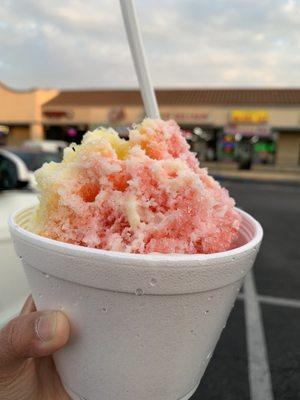 Shaved ice cream.