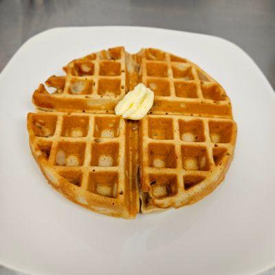 Homemade Belgian waffle