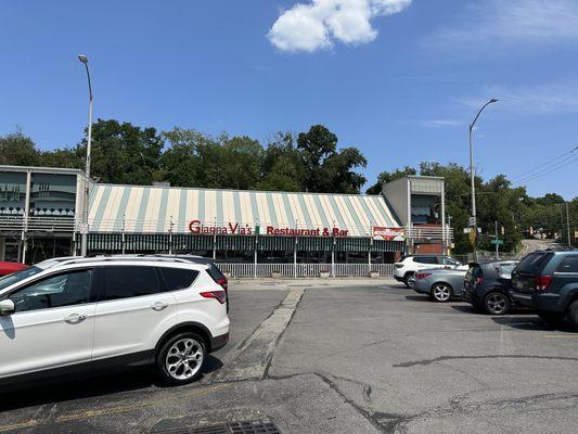 Parking lot & entrance