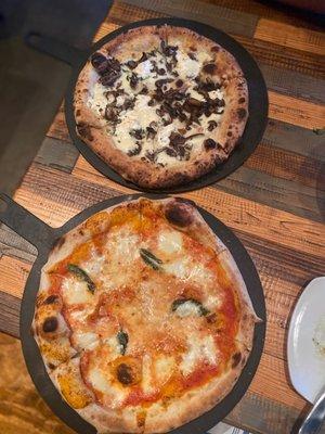 Margarita Pizza & Fungi Pizza