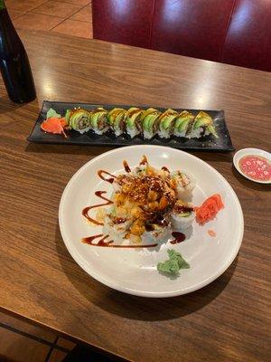 The Lov-ster and caterpillar rolls