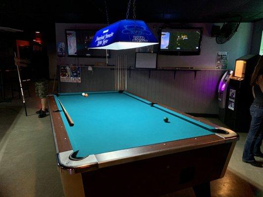 Pool tables inside....if you don't mind the smoke