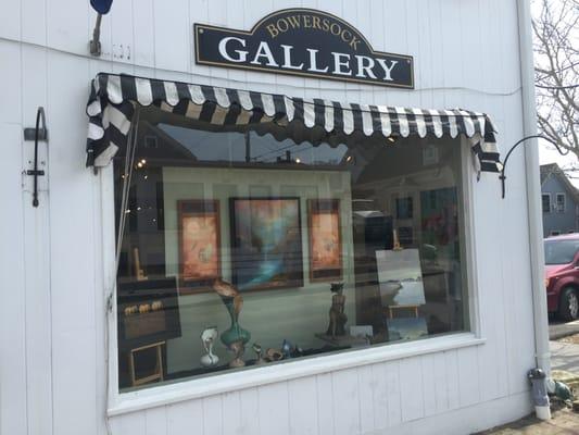 Outside the gallery in Provincetown.