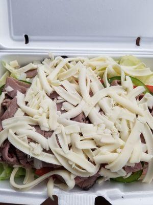 Roast beef salad