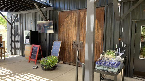 Main tasting room entry doors