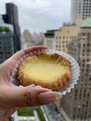 Egg tart (view is from my balcony so don't mistake it for the shop)