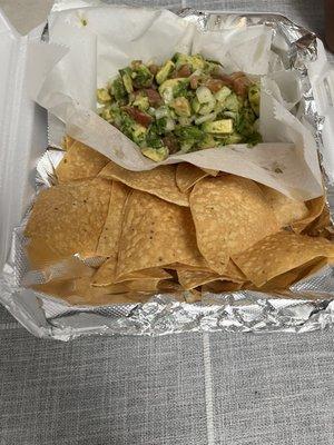 Chips and guacamole