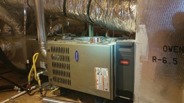 New Carrier variable speed furnace