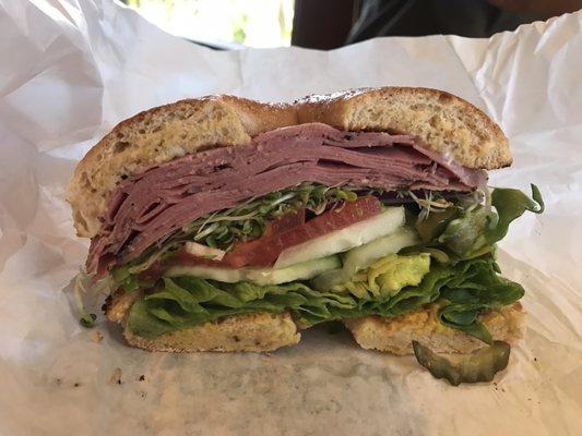 Pastrami Sandwich!! So. Many. Veggies!! Delicious