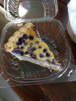 Blueberry buttermilk pie