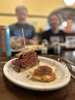 Pastrami and pierogi. So good!