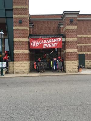 Tent Sale clearance event.