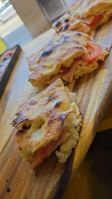 Our focaccia sandwich