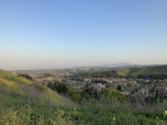 view at the top of the hidden hill