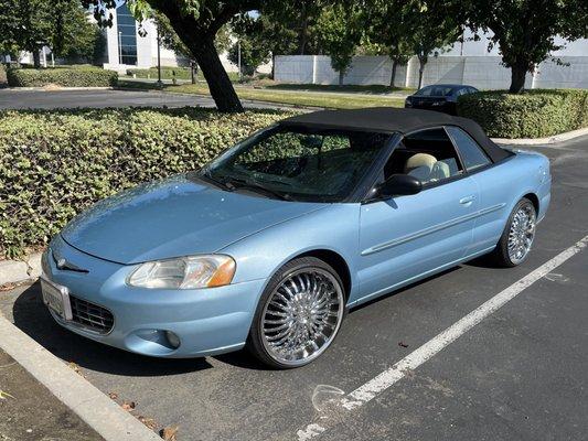 Sebring convertible with a brand new  convertible, top and window