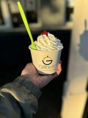 Nothing like a sunset and a Small Sundae (2 Scoops) from Giffords!