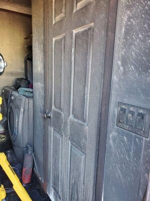 Inside burned home