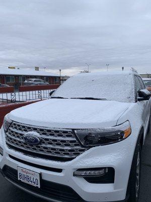 A little weather in Grand Junction, Colorado, staying at the Palomino Inn.