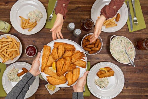 Where can you get wild-caught, sustainable Fried Flounder - Showmars of course!