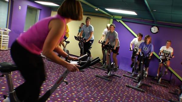 Spin classes are always a blast! What a great way to burn calories and have fun at the same time!