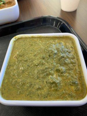 Lamb Saag.  Spinach