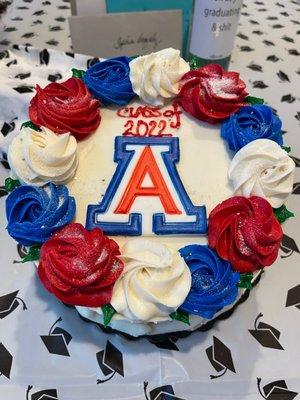 U of A graduation cake