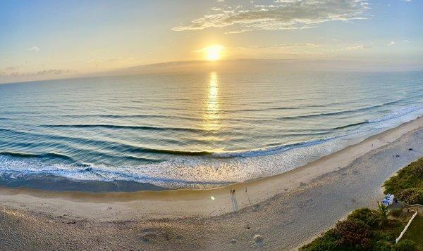 Panoramic view from balcony.