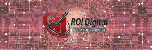 AI Red Background with ROI Logo