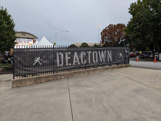 DEACTOWN! Stairway to tunnel that goes underneath Deacon Blvd, between the stadium and coliseum.