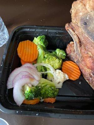 "Free house salad" when you order from seamless