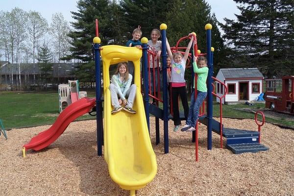 Kids have a lot of fun at the red barn campground