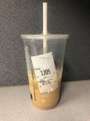 Not the large iced coffee that I asked for 3 times