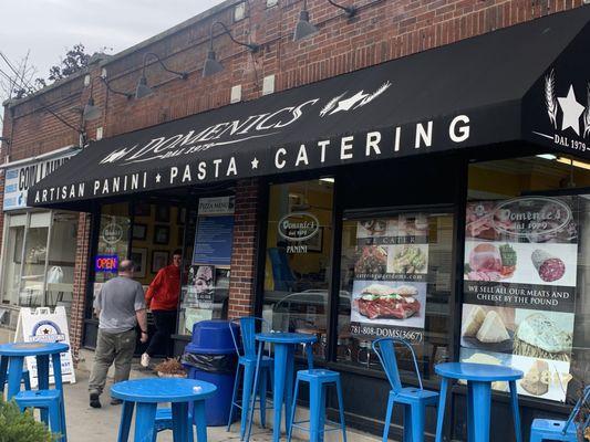 Store front....Domenic's, 987 Main St, Waltham, MA