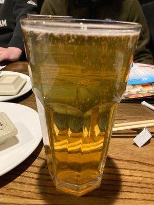 cold sapporo draft beer