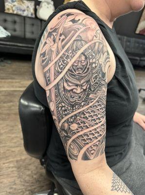 Samurai half sleeve